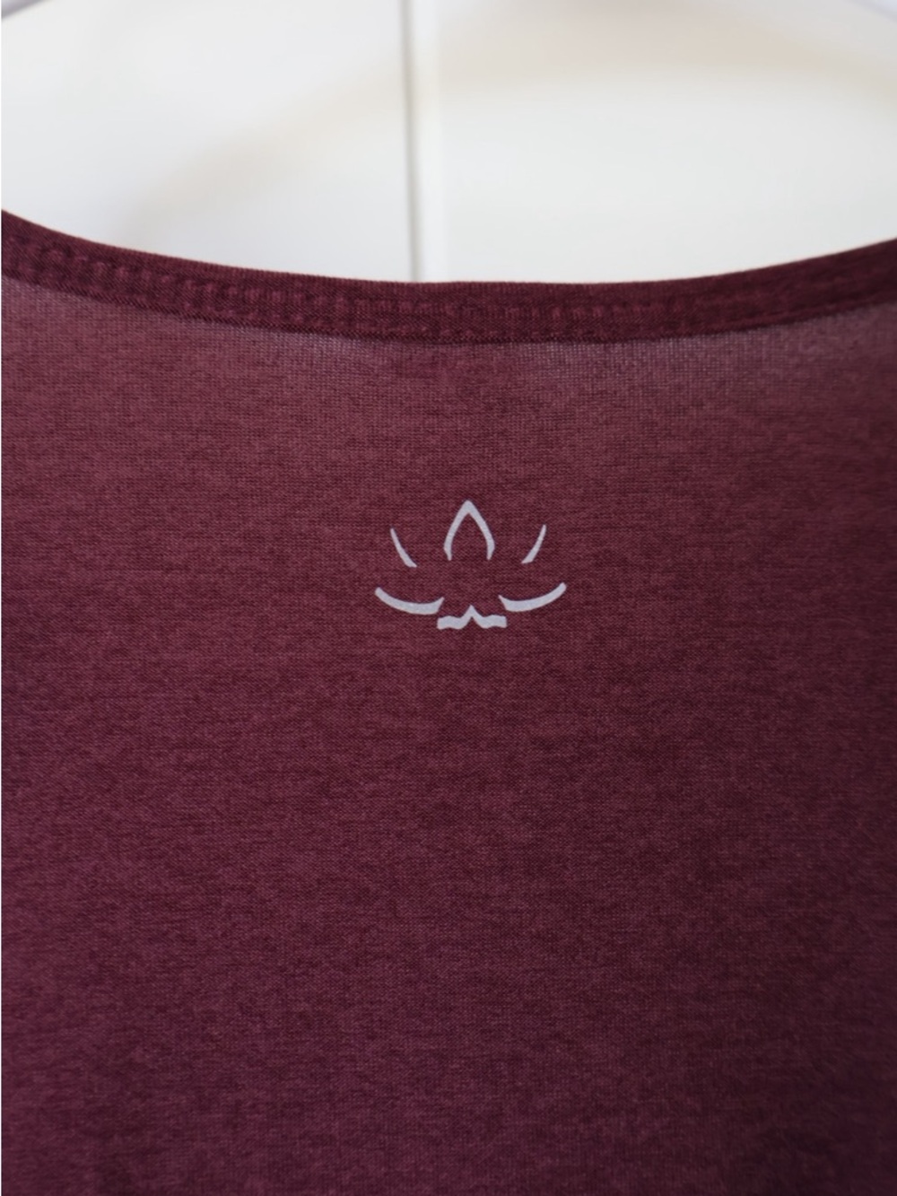 Beyond the Bump Long Sleeve Crewneck Top - Burgundy Wine - Picture 4 of 5